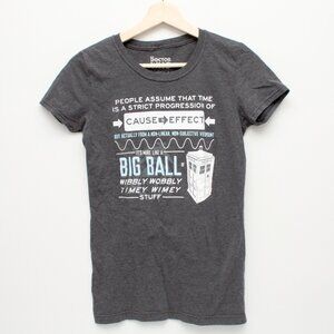 Dr Who Ripple Junction Women's Graphic Crew Neck T Shirt Dark Gray Medium